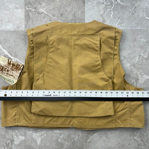 90s Vintage Filson Hunting Vest Mens Large Half Moon Waterfowl Waxed Canvas - Picture 14 of 16